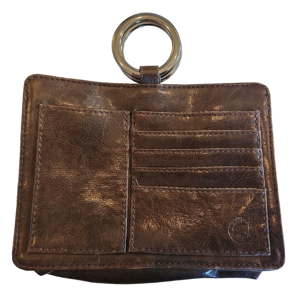 Pouchee faux vegan leather purse organizer